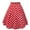 Red, variant on Womens Pleated Skirts Retro Style Polka Dot Printed A Line Pleated Skirts Big Swing High Waist Slim Fit Daily Wear Chic Skirts