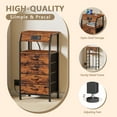 thumbnail image 2 of TYDIMOR Small Dresser for Bedroom, 4 Drawer with Charging Station, Brown, Ideal for Adults, 2 of 6