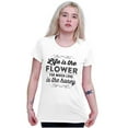 thumbnail image 4 of Cute Life is Flower Love the Honey Womens Fitted Plus Size Graphic Tee Brisco Brands 2X, 4 of 5