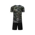thumbnail image 2 of Toddler Boys Summer Outfits 2 Piece Casual Short Sleeve T Shirt and Elastic Waist Shorts Clothes Outfits Set Size 130（XL） ,Gray, 2 of 4