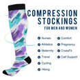 thumbnail image 2 of FORMRS Womens Knee High Socks Casual Long Thick Travel Daily Wear, 1 Pair, Green Drawing, 2 of 6