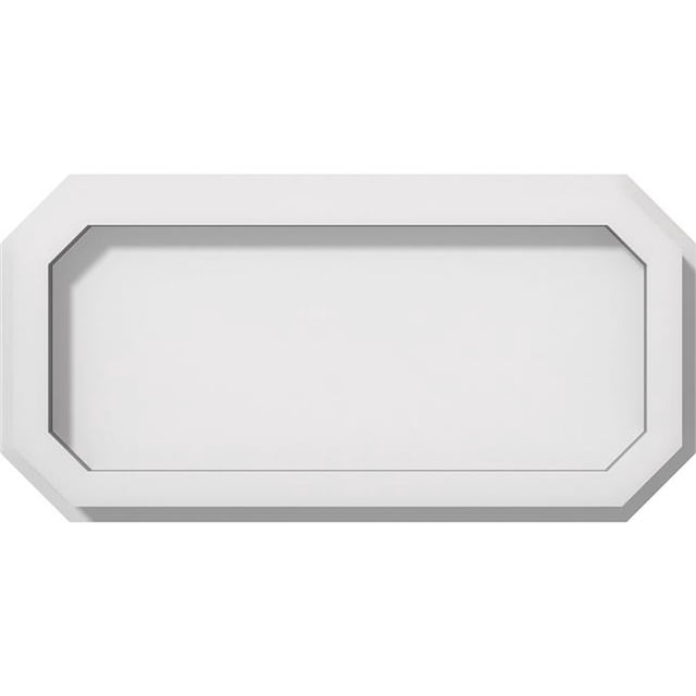 Ekena Millwork CMP10X5ED 5 x 10 in. Rectangle Émeraude Architectural Grade PVC Contemporain Médaillon de Plafond
