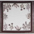 thumbnail image 2 of Vargottam Collection de Luxe Table à Dîner en Lin Décor Serviette en Coton Tissu Imprimé Serviettes Réutilisables Ensemble de 12, 20 X 20 - Floral Monochrome, 2 of 6