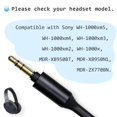 thumbnail image 2 of Cable de auriculares de repuesto MQDITH WH-1000XM4 para Sony, 2 of 6