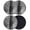 Gray, variant on Gray Coasters Set of 4, Soft Absorbent Coasters for Drinks, Retro Oil Painting Modern Abstract Art Aesthetics Non-Slip Cup Coaster Mat with Rubber Bottom for Home Kitchen Coffee Bar Table Decor 4"