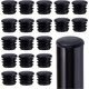 thumbnail image 2 of 20 Pcs 28mm Black Plastic Plugs, Black Round Tube Covers, Inner End Caps for Chairs Desks Tables Foot Furniture Pipe, 2 of 5