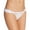 White, variant on PilyQ Womens Water Lily Lace Front Tanga Swim Bottom Separates White L
