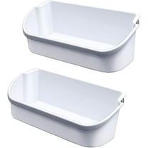 [2 Pack] 240356401 White Refrigerator Door Bin Compatible with Frigidaire – Replacement Door Shelf for FFSS2614QS4A, FFHS2611PFEA, FFHS2622MSYA