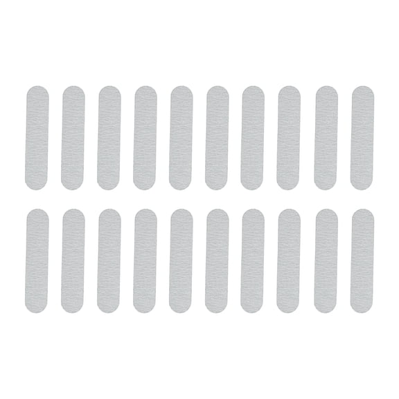 Unique Bargains Durable Straight Nail Files 20 Pcs Gray [Straight]