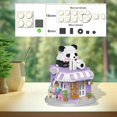 thumbnail image 6 of SKQIT Street View Coffee Shop Mini Building Blocks,911 Pieces Cute Panda Animal Micro Building Sets,Simulation Architecture Construction Toy,Creative Gifts for Adults, 6 of 12