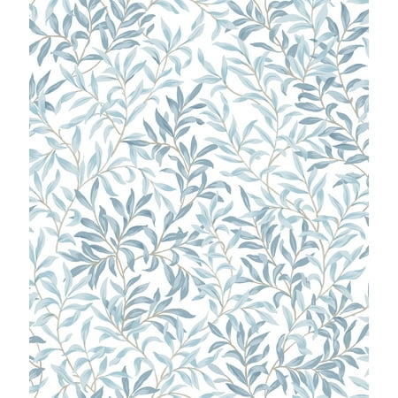 NuWallpaper Cloud Blue Terrace Vines Peel and Stick Wallpaper