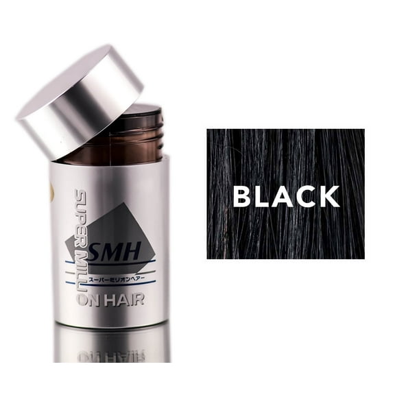 Super Million Hair Black Enhancement Fibers - Black / 0.35 oz Made in Japan