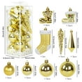thumbnail image 4 of 21PCS Plastic  Tree Decor Christmas Decorations Ball Ornament (Light Blue), 4 of 8
