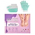thumbnail image 1 of KmaxShip Guantes de cera de parafina autónomos Juego de botines y tratamientos de parafina para manos y pies de 10 minutos para hidratación intensiva en casa (Aloe Vera), 1 of 4