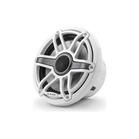 JL Audio 7.7-Inch M6 Marine Coaxial Speaker System, Gloss White, Sport Grille