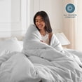 thumbnail image 5 of Bare Home Luxury Duvet Cover and Sham Set - Premium 1800 Collection - Ultra-Soft - King Oversized, Cloud Gray, 3-Pieces, 5 of 10