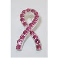 thumbnail image 2 of Breast Cancer Awareness Pink Rhinestone Tac Pin, 2 of 4