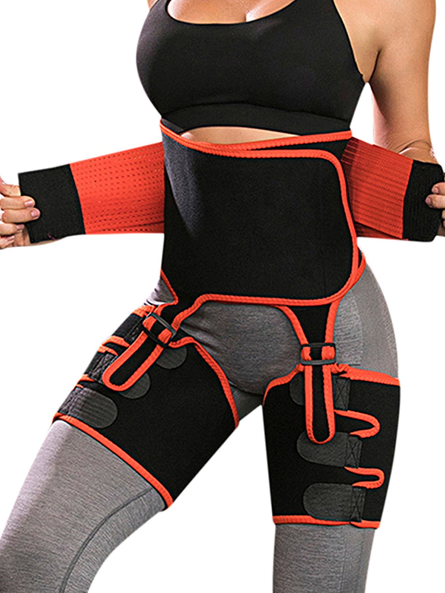 Thigh Trimmer,Fitness Weight Butt Lifter Slimming 3 in 1 Adjustable Hip Enhancer Hips Belt Trimmer for Women Body Shaper Workout Fitness Training DAWNDEW 2020 Upgraded Waist Trainer for Women
