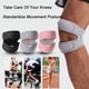 thumbnail image 1 of Férula de soporte para rodillas deportivas y rodilleras deportivas | Vendaje ajustable de doble correa para el alivio del dolor de la tendinitis rotuliana | Material transpirable que absorbe la, 1 of 2