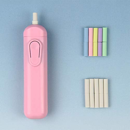 Blue Electric Eraser Pen Battery Operated Automatic Art Craft Rubber Refills