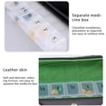 thumbnail image 4 of Jumpingount Box Grid Metal Hebilla Bin PU Pastilla Medicina Clasificar Estuche Pendiente Hallazgo para Mujeres Hombres Viajes de negocios al aire libre Ropa, zapatos y accesorios Miscelánea Jumpingount AP017843-00, 4 of 6