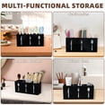thumbnail image 6 of LZLINGMEI 1PC Acrylic Cutlery Storage Organizer,Silverware Countertop Knife Spoon and Fork Holder Kitchen,3 Section Tableware Storage Box for Cabinet Home Flatware Dining Room(Black), 6 of 7
