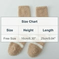 thumbnail image 2 of Wensltd Wome Mid-calf Socks Thick Fleece Lined Warm Cozy Home Sleeping Socks for Winter Indoor Wear Multicolor, 2 of 6