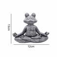 thumbnail image 2 of Estatua de perro de meditación Buda Tranquilidad y paz, perfecta para tu jardín de hadas., 2 of 5