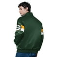 thumbnail image 2 of Men's Starter Green Green Bay Packers Triple Option Satin Varsity Full-Snap Jacket, 2 of 2