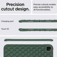 thumbnail image 5 of Allytech Case for iPad Pro 11" 4th/3rd/2nd/1st, Slim Luxury Diamond Pattern [Camera Protection] Shockproof Soft TPU Back Case, Also Fit iPad Air 4/5 - Green, 5 of 7