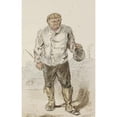 thumbnail image 2 of Alexander Ver Huell 11x14 Gold Ornate Wood Frame and Double Matted Museum Art Print Titled - Beggar (C. 1854 - C. 1887), 2 of 4