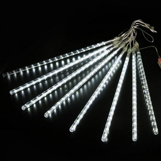 Luces LED impermeables de lluvia de meteoritos, cadena de luces de hadas que cae, para Navidad, vacaciones, fiesta, decoración de Patio, 30/50CM