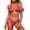Pink, variant on YIFUNIN Women's Sexy Printed Bikini Set Two Piece Swimsuit Colorful Floral Print Beachwear for Women Summer Vacation Tropical,Blue L