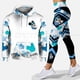 thumbnail image 5 of 2024 3D Nuevo conjunto deportivo para mujer Suéter con capucha Pantalones de yoga Conjunto deportivo de yoga de Disney Ropa deportiva de moda Manga larga esencial, 5 of 5