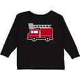 thumbnail image 3 of Inktastic Red Firefighter Fire Truck Boys or Girls Long Sleeve Toddler T-Shirt, 3 of 5