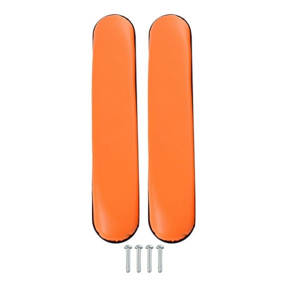 2 Pcs Wheelchair Arm Pads Cushion Pad Non Slip PU Leather with Hardware Accs 10cm Spacing