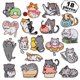 thumbnail image 1 of Lote de 18, Lindo gatito, bonitos parches bordados para planchar y coser para chaqueta, gorro, mochila, jeans, 1 of 2