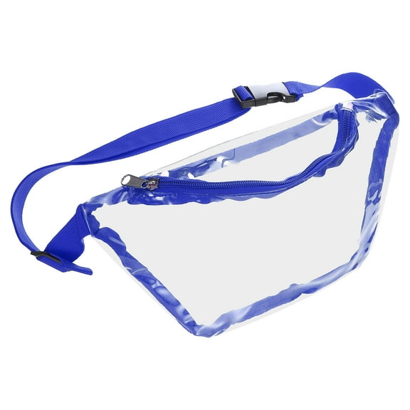 Uxcell Clear Fanny Pack Stadium Approved Waist Bag, Waterproof for Women, Blue