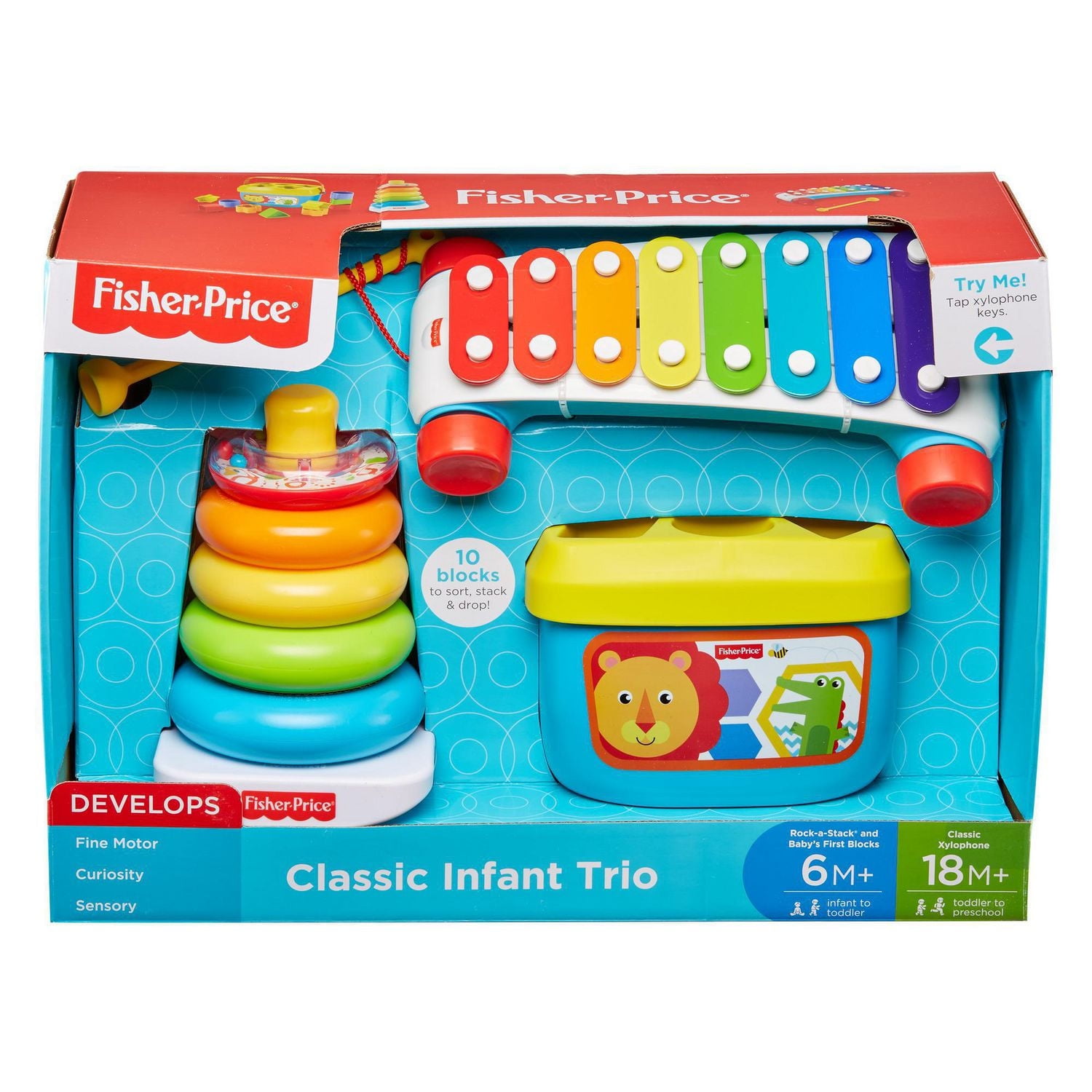Fisher-Price Classic Infant Trio, Ages 18M+