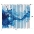 thumbnail image 5 of Blue Marble Pattern Shower Curtain 84"x72" ,Bathroom Decorative Shower Curtains Set with 12 Hooks,Modern Waterproof Washable Shower Curtain, 5 of 6