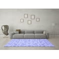 thumbnail image 3 of Ahgly Company Machine Washable Indoor Rectangle Abstract Blue Modern Area Rugs, 2' x 4', 3 of 4