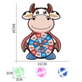 thumbnail image 3 of Toy Cartoon Dart Board Games for Kids Board Games Kit with 3 Sticky Balls And Hook, 3 of 3