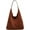 Brown, variant on Vintage Suede Tote Bag for Women Autumn Winter Collection Retro Casual Commute Large Capacity Shoulder Bag