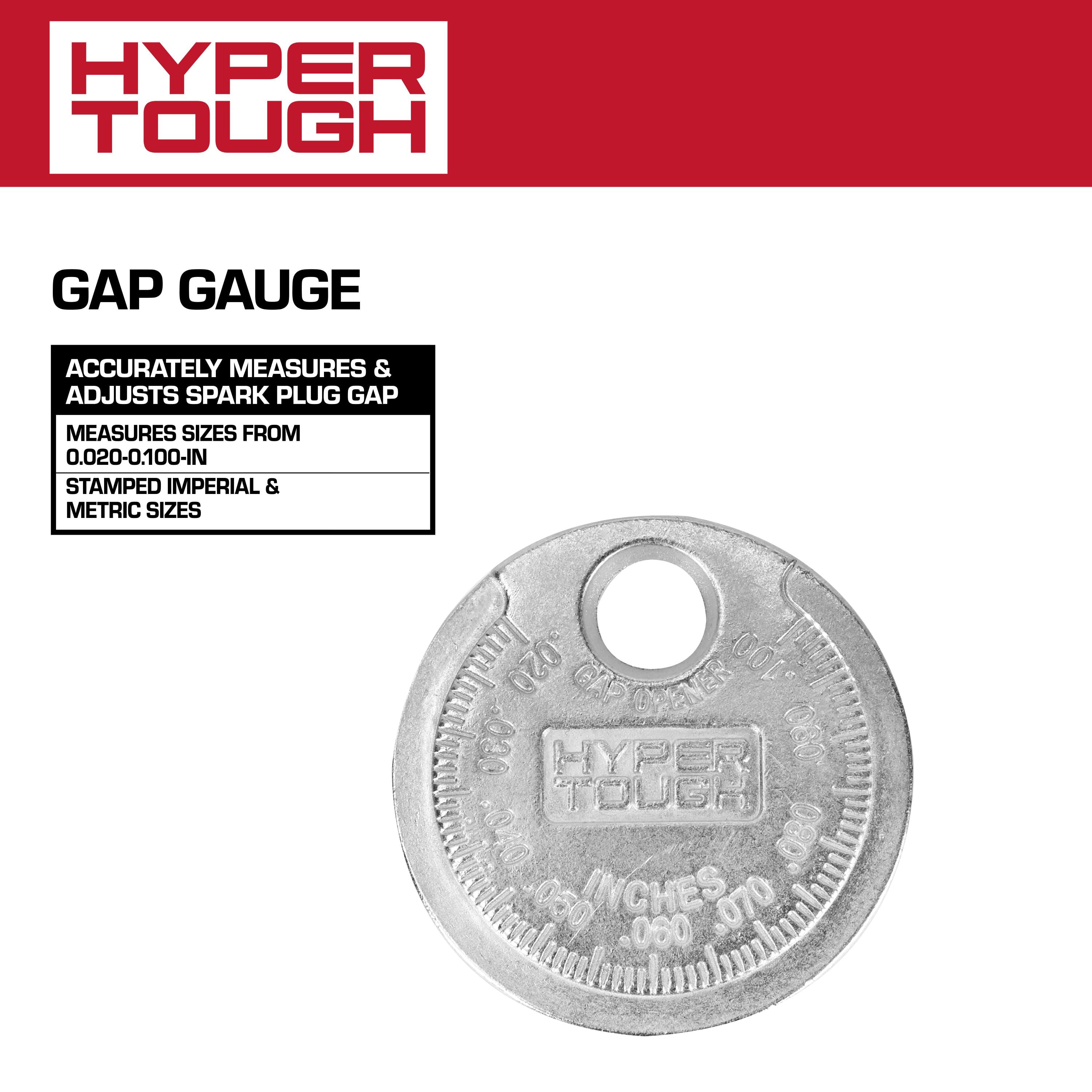 Hyper Tough Corrosion Resistant Automotive Spark Plug Gap Gauge, Silver Coin for Cars, Trucks, SUVs, Motorcycles, and ATVs