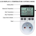thumbnail image 2 of Digital termostat för uppvärmning/kylning med uttag, LCD-temperaturregulator, 230V för växthus temperaturregulator/terrarium termostat (uttag), 2 of 5
