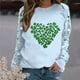 thumbnail image 1 of TaTaai St Patricks Day Sweatshirt Women Shamrock Long Sleeve Shirt Irish Festival Holiday Crewneck Causal Top Gift, 1 of 5