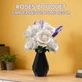 thumbnail image 2 of Ramo de rosas blancas APENGBAOL de 256 piezas con florero, 2 of 7
