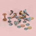 thumbnail image 4 of 10 Set Copper Rivets And Burrs, 12x4x21mm Solid Leather Copper Rivet Fastener For Leather Diy Craft Supplies, Copper Tone, 4 of 4