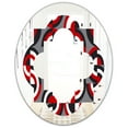 thumbnail image 2 of Designart 24" x 32" Oval Wall Mirror, 2 of 3