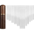thumbnail image 1 of HELIAHOO Wooden Needle Storage Case, 30pcs Stainless Steel Assorted Selfs Threading Needles, Convenient Thread Sewing Needles, Threading Hand Sewing Needles for Quilt, Coat, Pants and Socks, 1 of 7